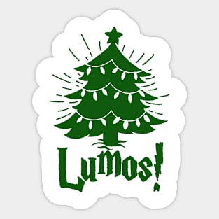Christmas Lumos Pine Tree Sticker